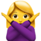 Woman Gesturing No emoji on Apple